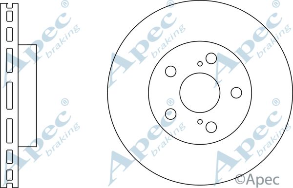 APEC BRAKING Тормозной диск DSK2837